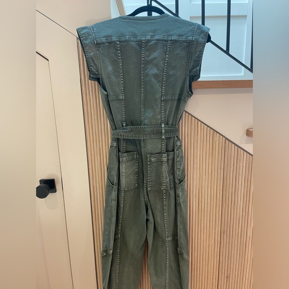 ULLA JOHNSON denim green jumpsuit size 2 - Picture 5 of 5